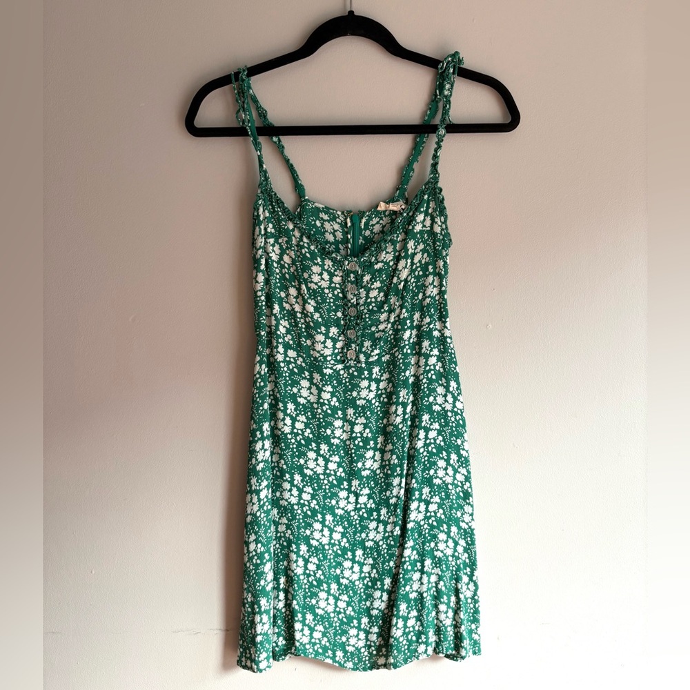 For Love And Lemons Green Floral Dress 💚